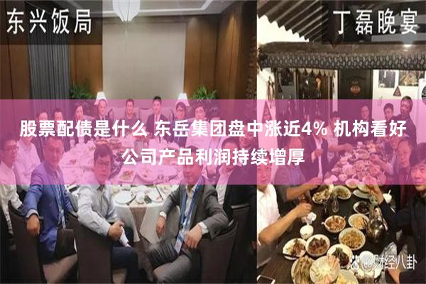 股票配债是什么 东岳集团盘中涨近4% 机构看好公司产品利润持续增厚