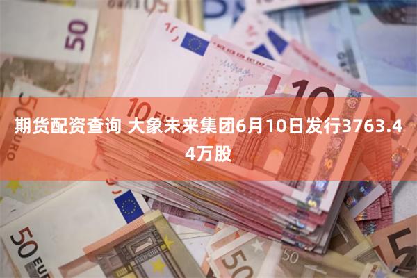 期货配资查询 大象未来集团6月10日发行3763.44万股