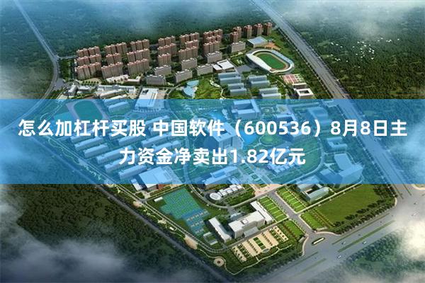 怎么加杠杆买股 中国软件(600536)8月8日主力资金净卖出1.82亿元
