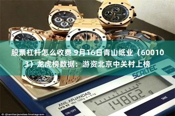 股票杠杆怎么收费 9月16日青山纸业（600103）龙虎榜数据：游资北京中关村上榜