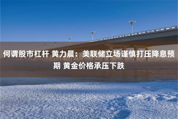 何谓股市杠杆 黄力晨：美联储立场谨慎打压降息预期 黄金价格承压下跌